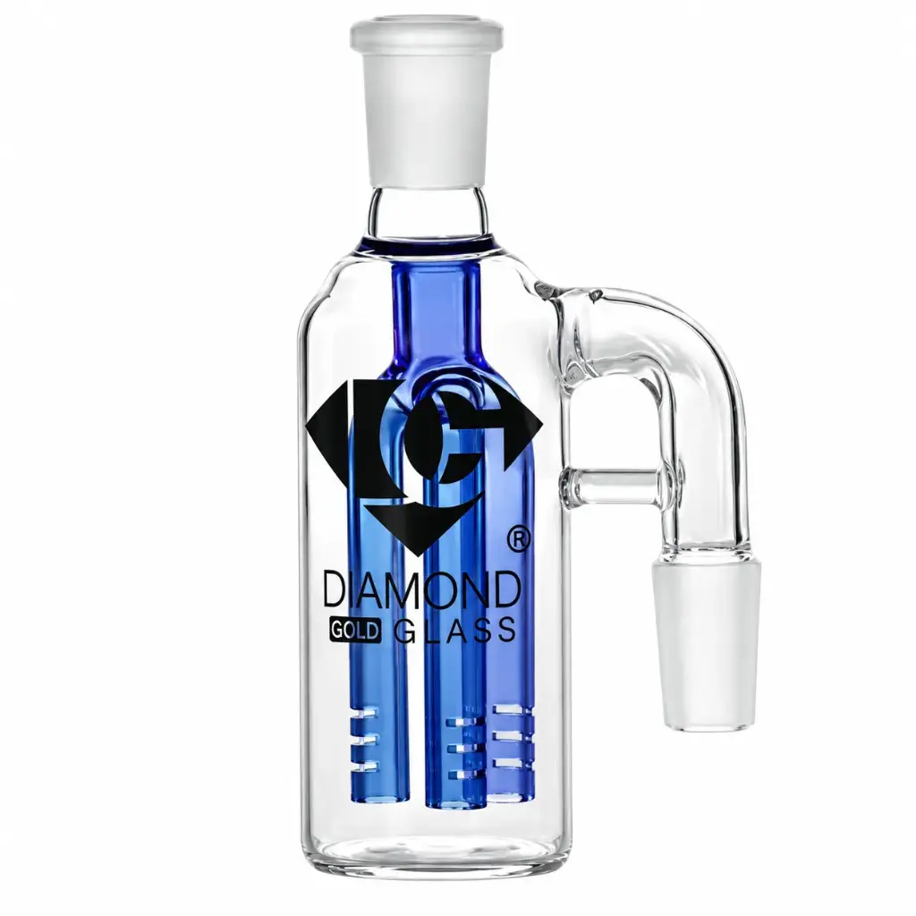 Diamond Glass ASHCATCHER- TREE PERC - DGA006-1490 Blue