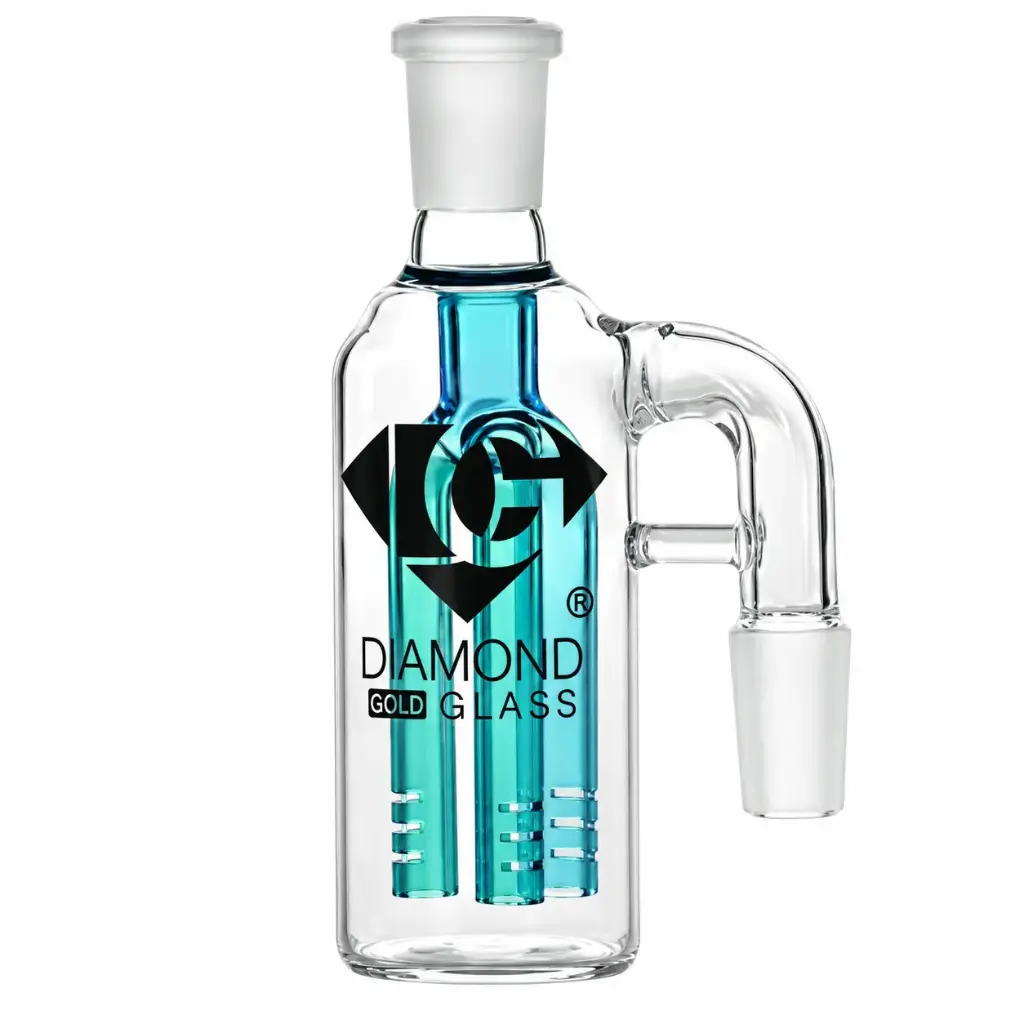Diamond Glass ASHCATCHER- TREE PERC - DGA006-1490 Teal