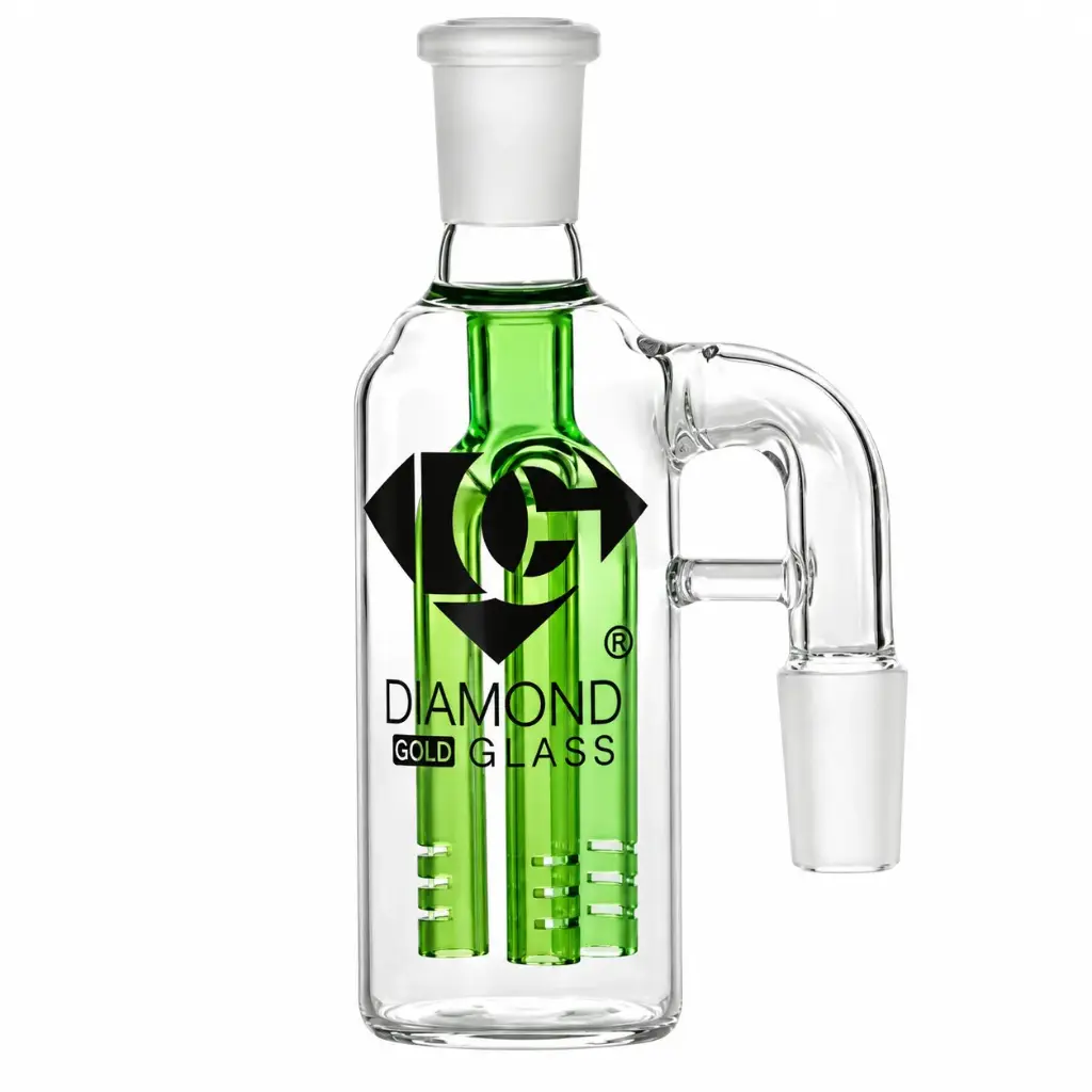 Diamond Glass ASHCATCHER- TREE PERC - DGA006-1490 Green