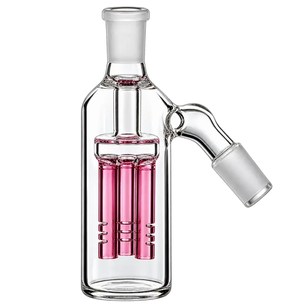 Diamond Glass ASHCATCHER- TREE PERC - DGA008-1445 Pink