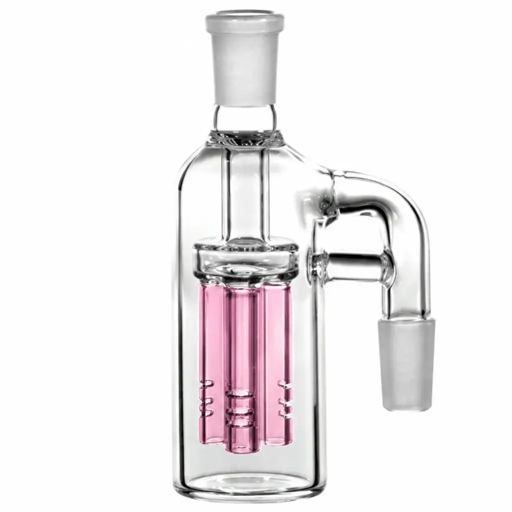 Diamond Glass ASHCATCHER- TREE PERC - DGA008-1490 Pink