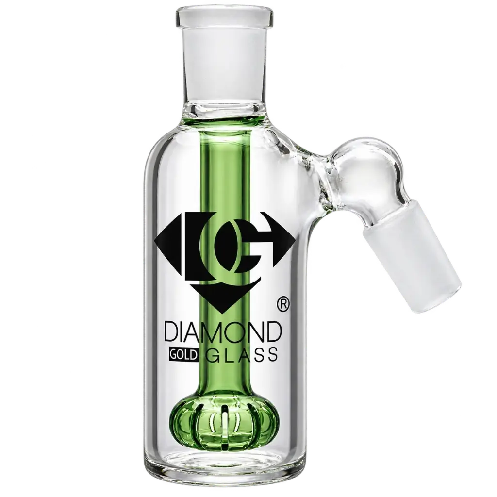 Diamond Glass ASHCATCHER- SHOWERHEAD PERC - DGA081-1445 Green