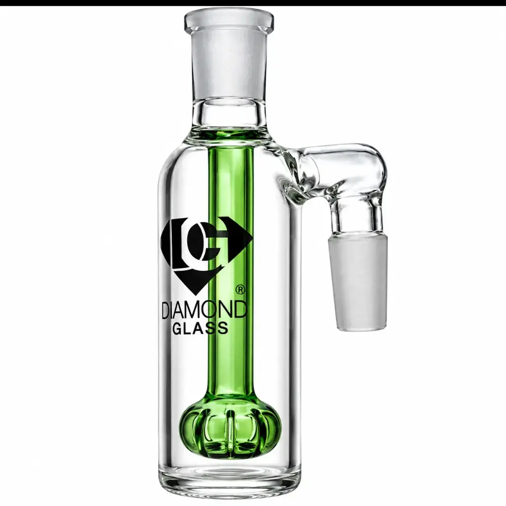 Diamond Glass ASHCATCHER- SHOWERHEAD PERC - DGA081-1490 Green