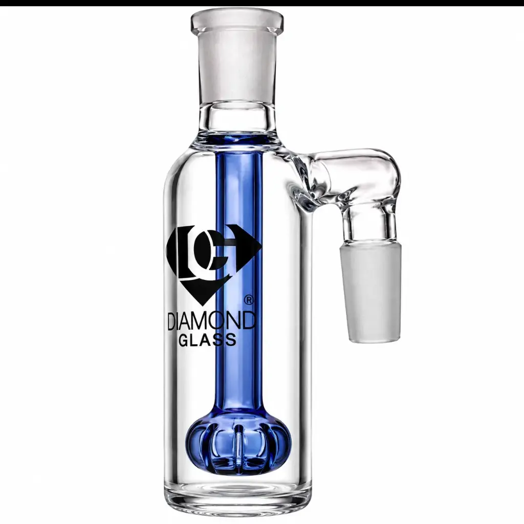 Diamond Glass ASHCATCHER- SHOWERHEAD PERC - DGA081-1490 Blue