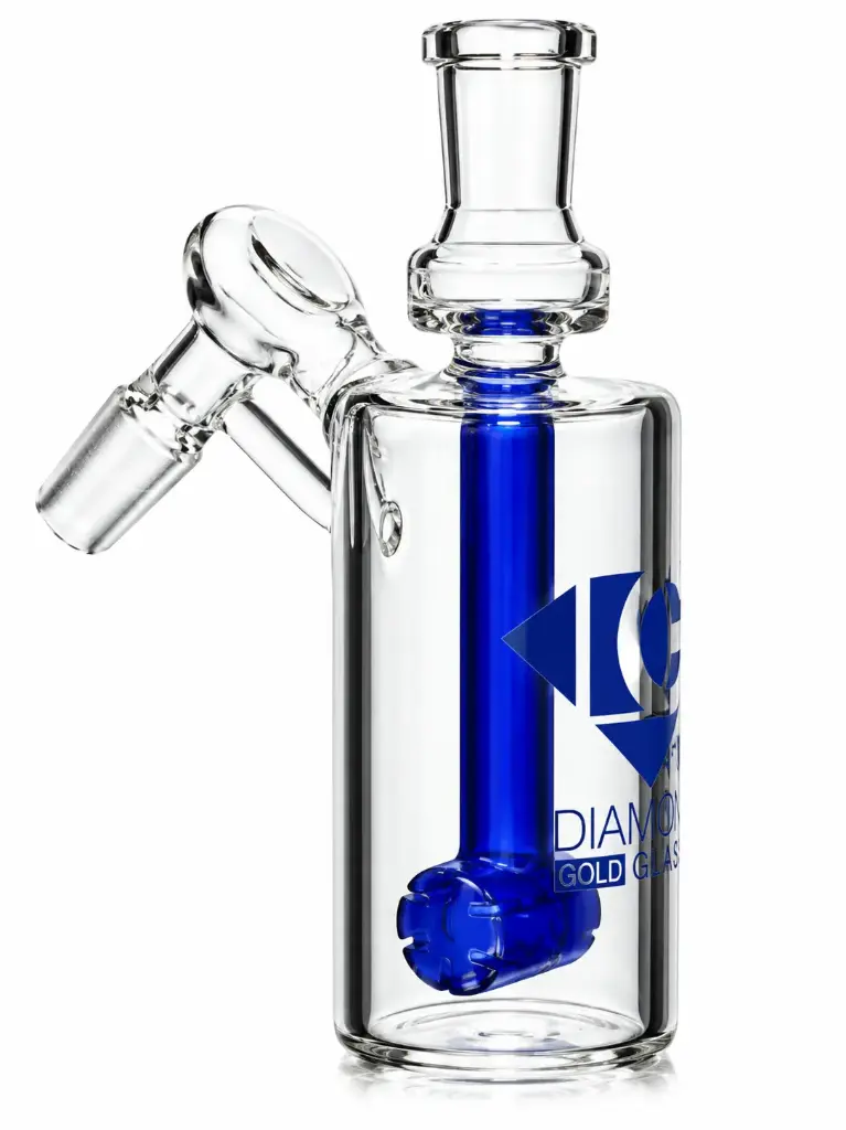 Diamond Glass ASHCATCHER- HAMMER PERC - DGA095-1490 Blue