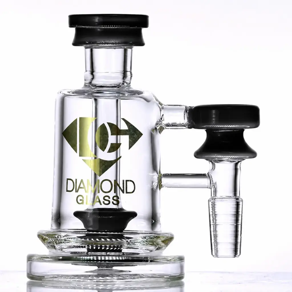 Diamond Glass ASHCATCHER- SPINTOP PERC - DGA1058-1490 Black