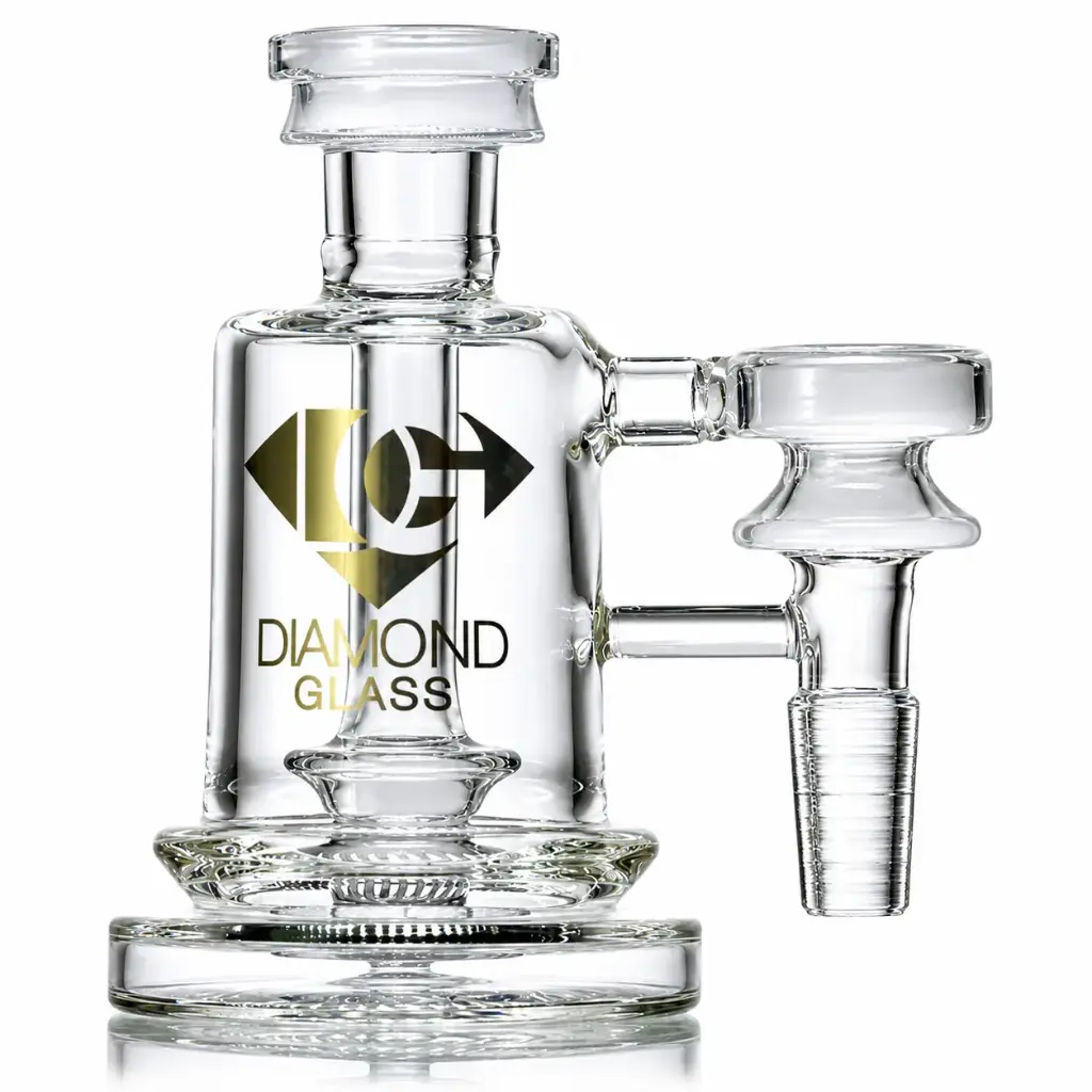 Diamond Glass ASHCATCHER- SPINTOP PERC - DGA1058-1490 Clear