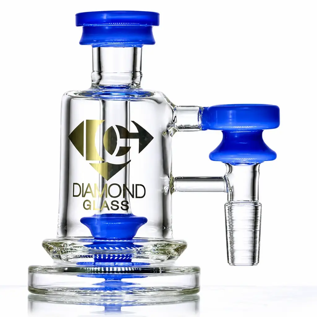 Diamond Glass ASHCATCHER- SPINTOP PERC - DGA1058-1490 Blue