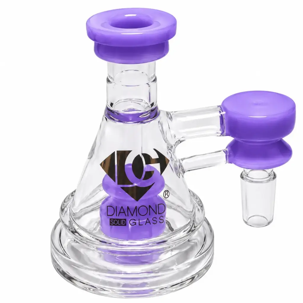 Diamond Glass AC-4" SPINTOP PERC - DGA1158-1490 Violet