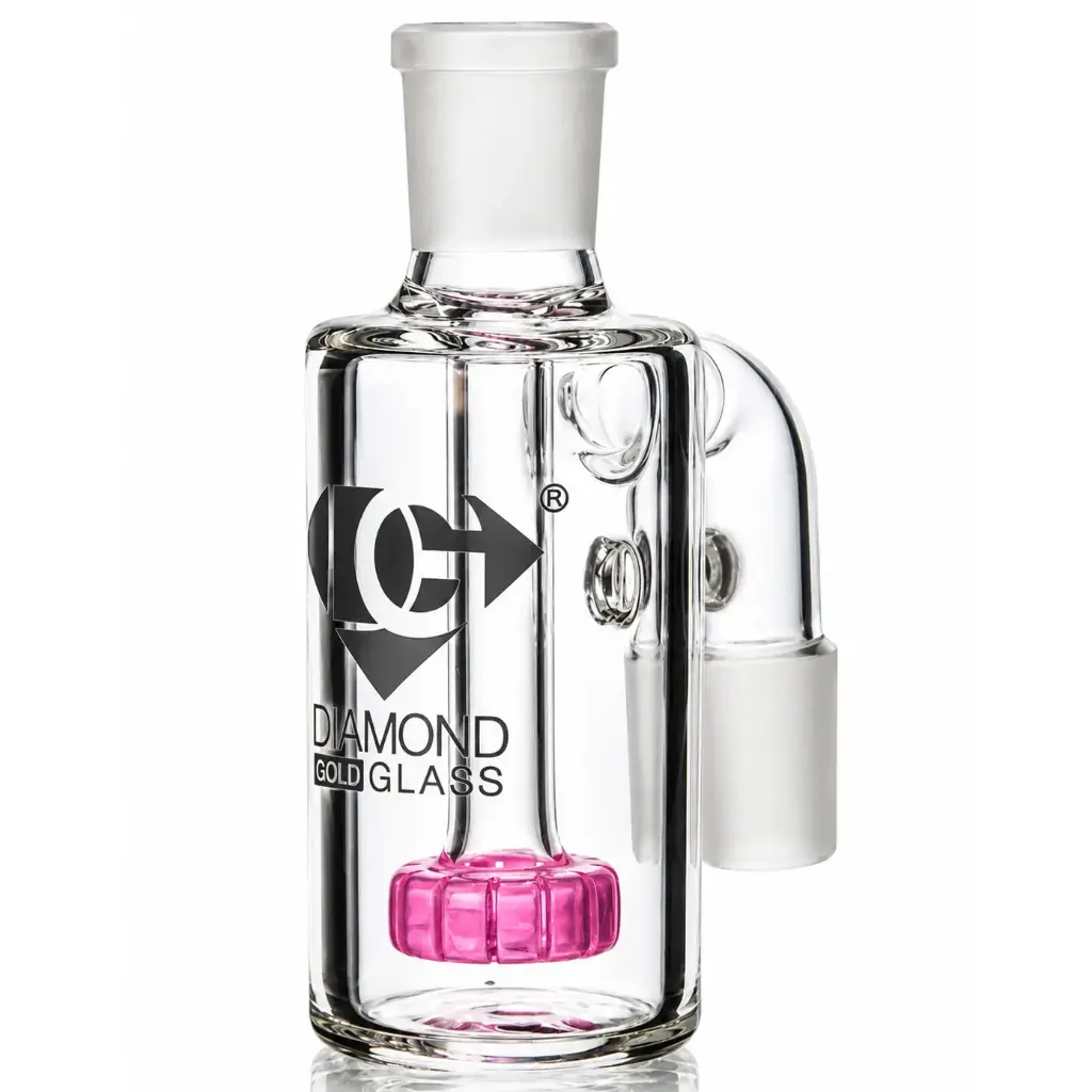 Diamond Glass ASHCATCHER- COLORED SHOWER - DGA442-1490 Pink