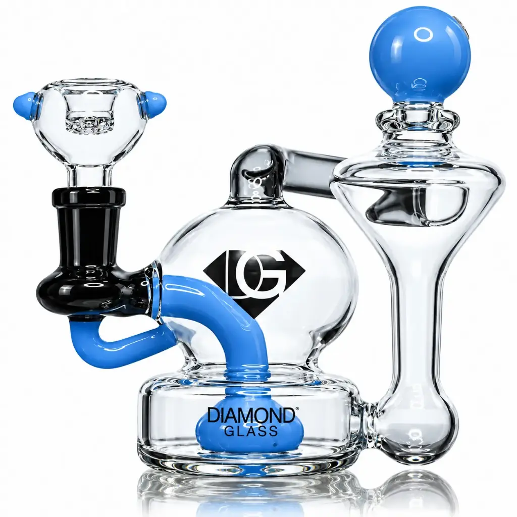 Diamond Glass RIG-5" RECYCLER - DGR1030 Blue