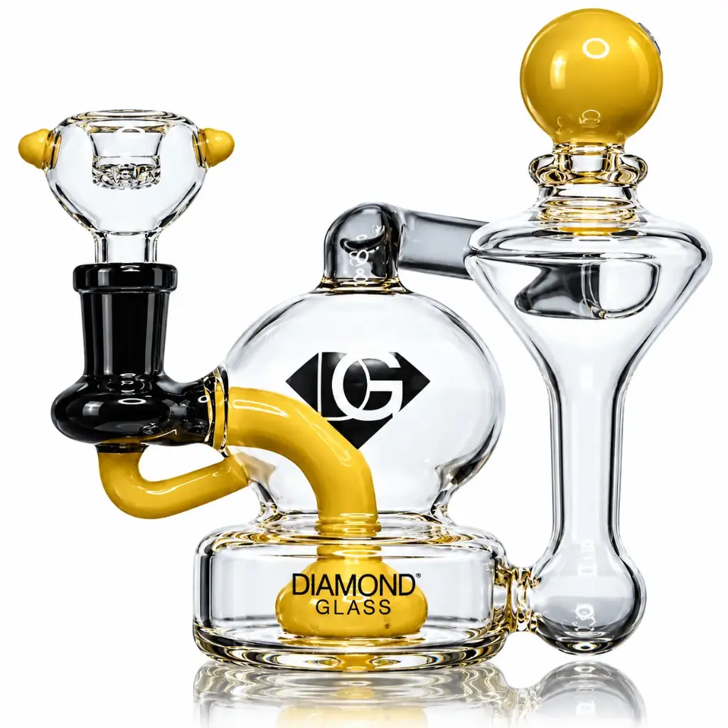Diamond Glass RIG-5" RECYCLER - DGR1030 Gold