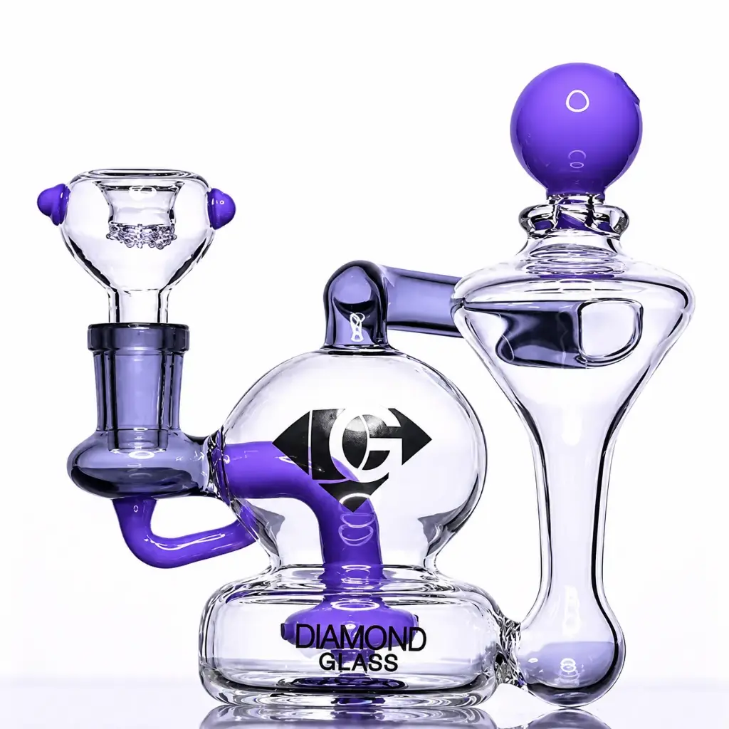 Diamond Glass RIG-5" RECYCLER - DGR1030 Violet