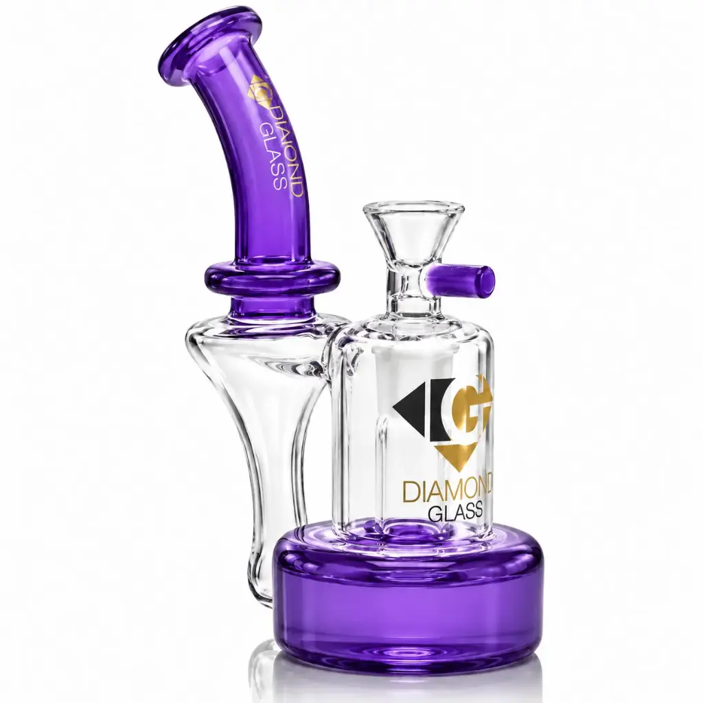 Diamond Glass 7" RECYCLER - DGR1050 Violet