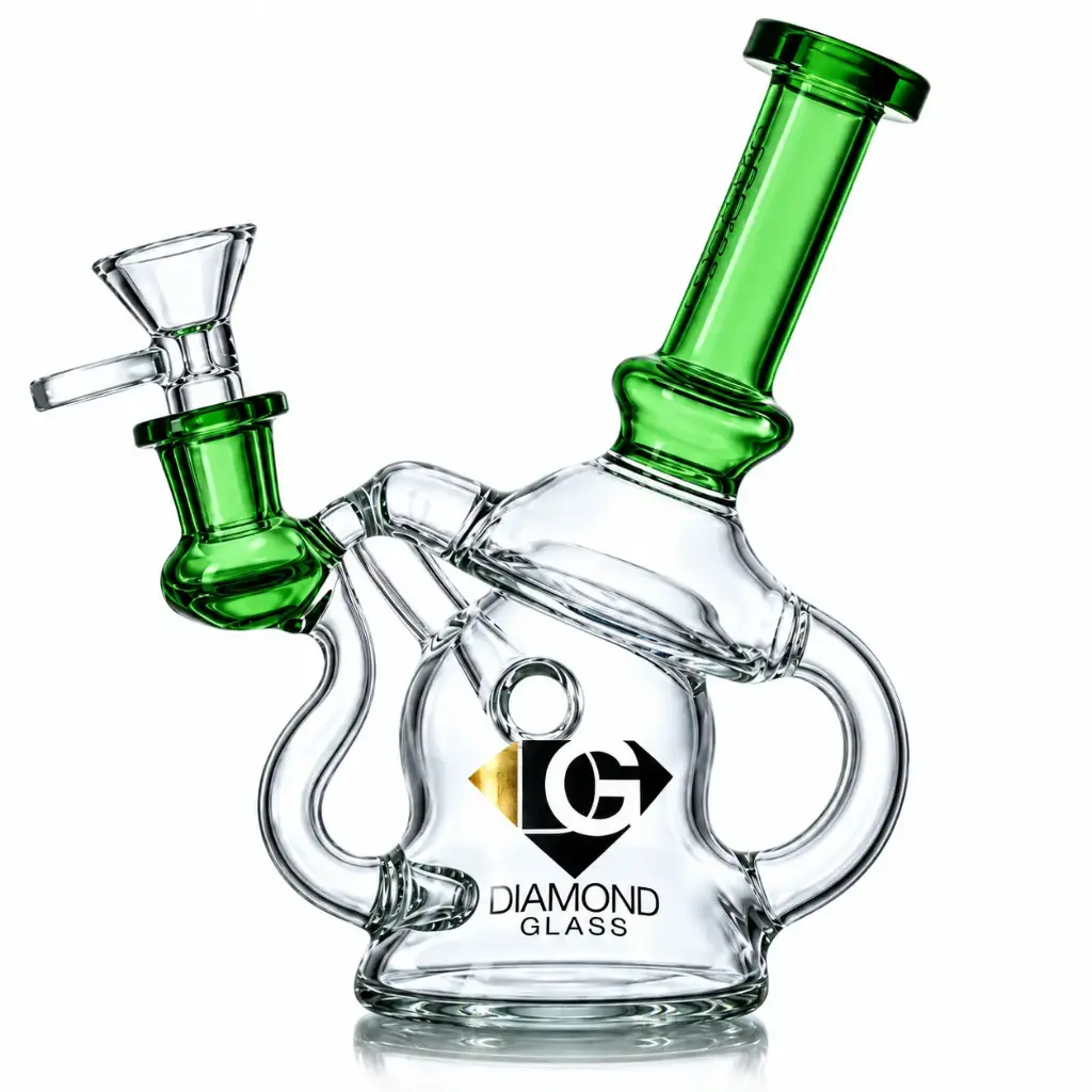Diamond Glass RIG 6" RECYCLER - DGR1084 Green