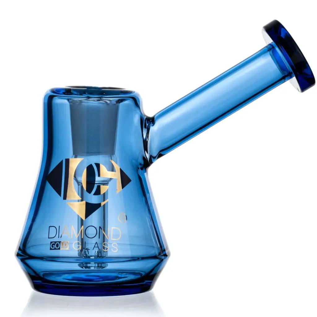 Diamond Glass RIG 4" STEM PERC - DGR1130-2 Blue