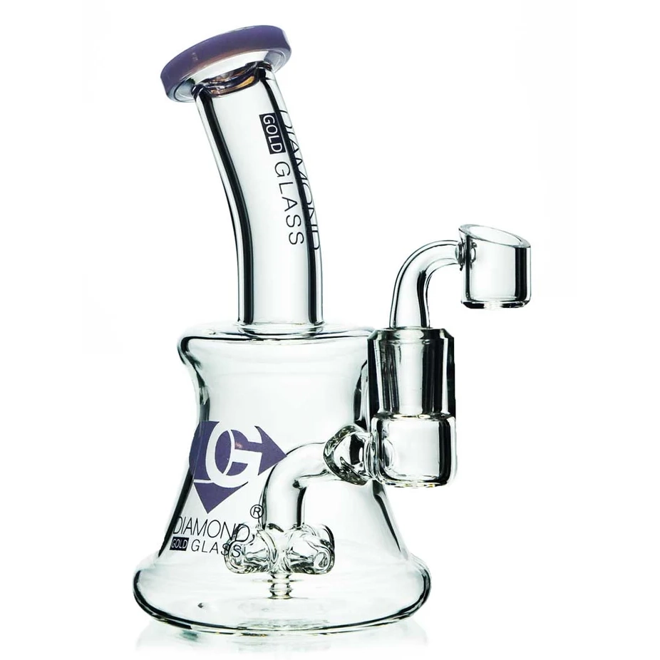 Diamond Glass 7" CROSS PERC - DGR1148 Violet