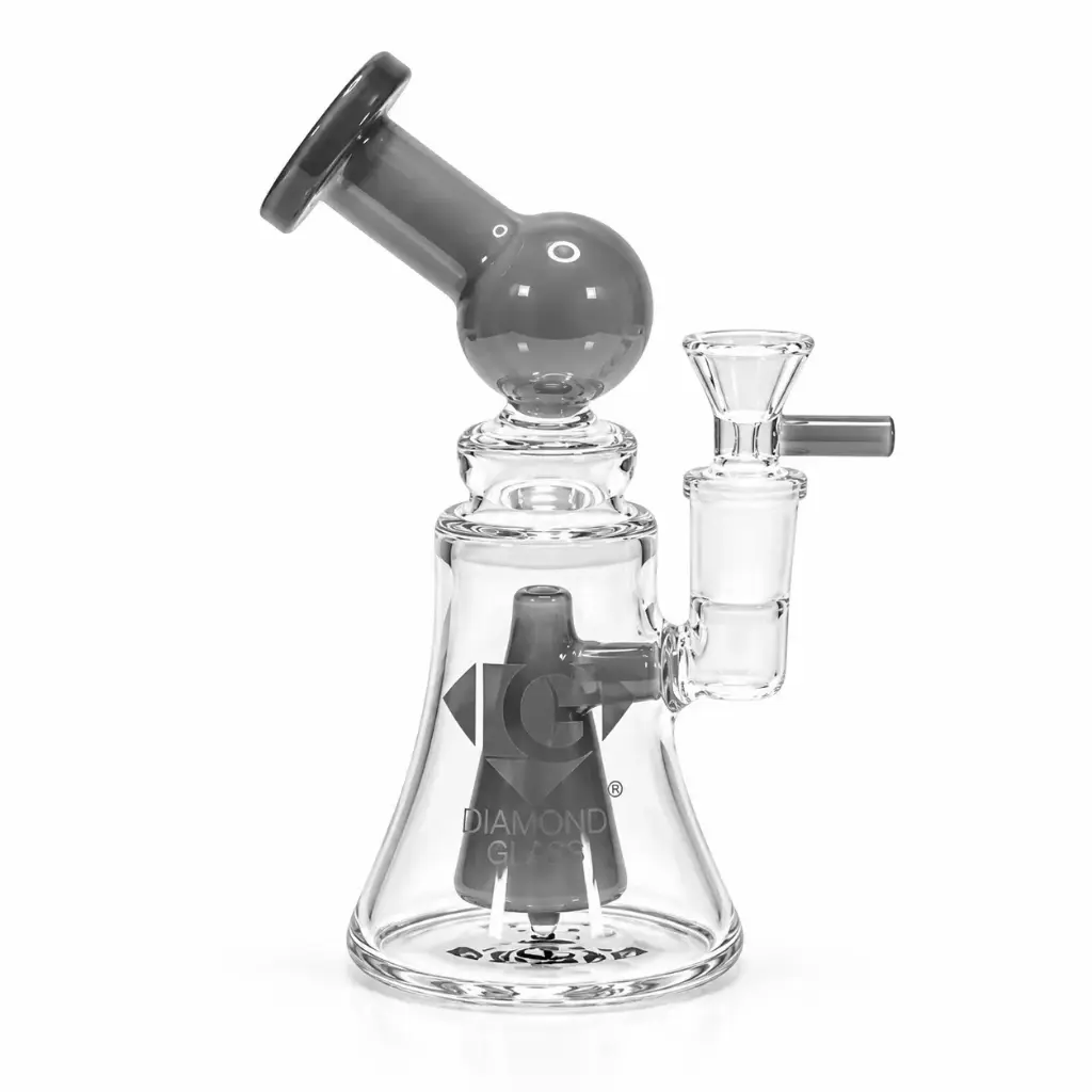 Diamond Glass 7" RIG MINI BEAKER PERC - DGR1165 Smoke