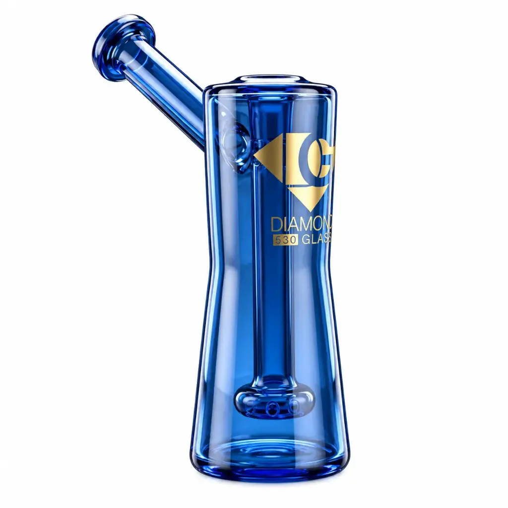 Diamond Glass 7" RIG WITH SHOWERHEAD PERC - DGR1210 Blue