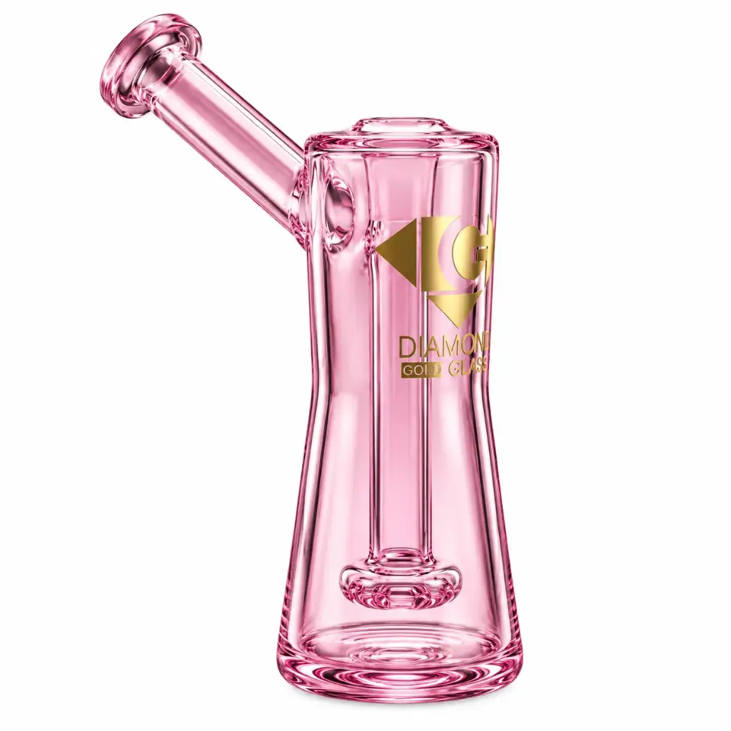 Diamond Glass 7" RIG WITH SHOWERHEAD PERC - DGR1210 Pink