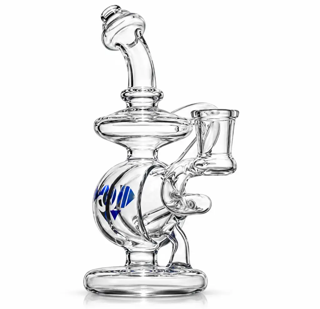 Diamond Glass RIG- 7" RECYCLER - DGR552 Blue