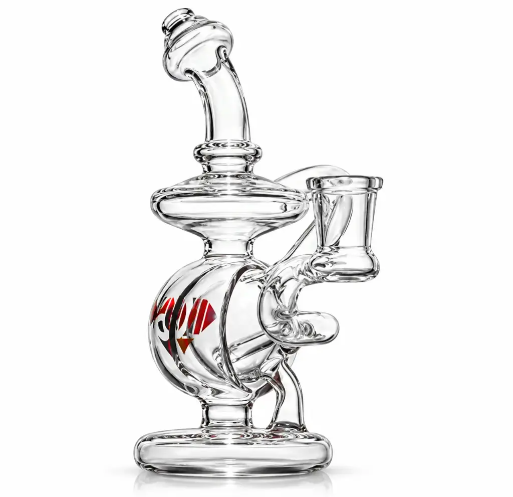Diamond Glass RIG- 7" RECYCLER - DGR552 Red
