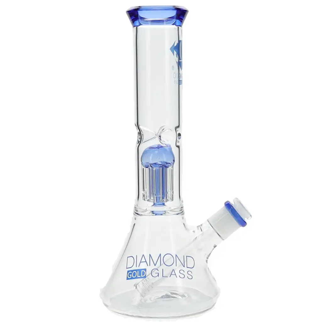 Diamond Glass 11" SHOWERHEAD - DGW1008-1 Milky Blue