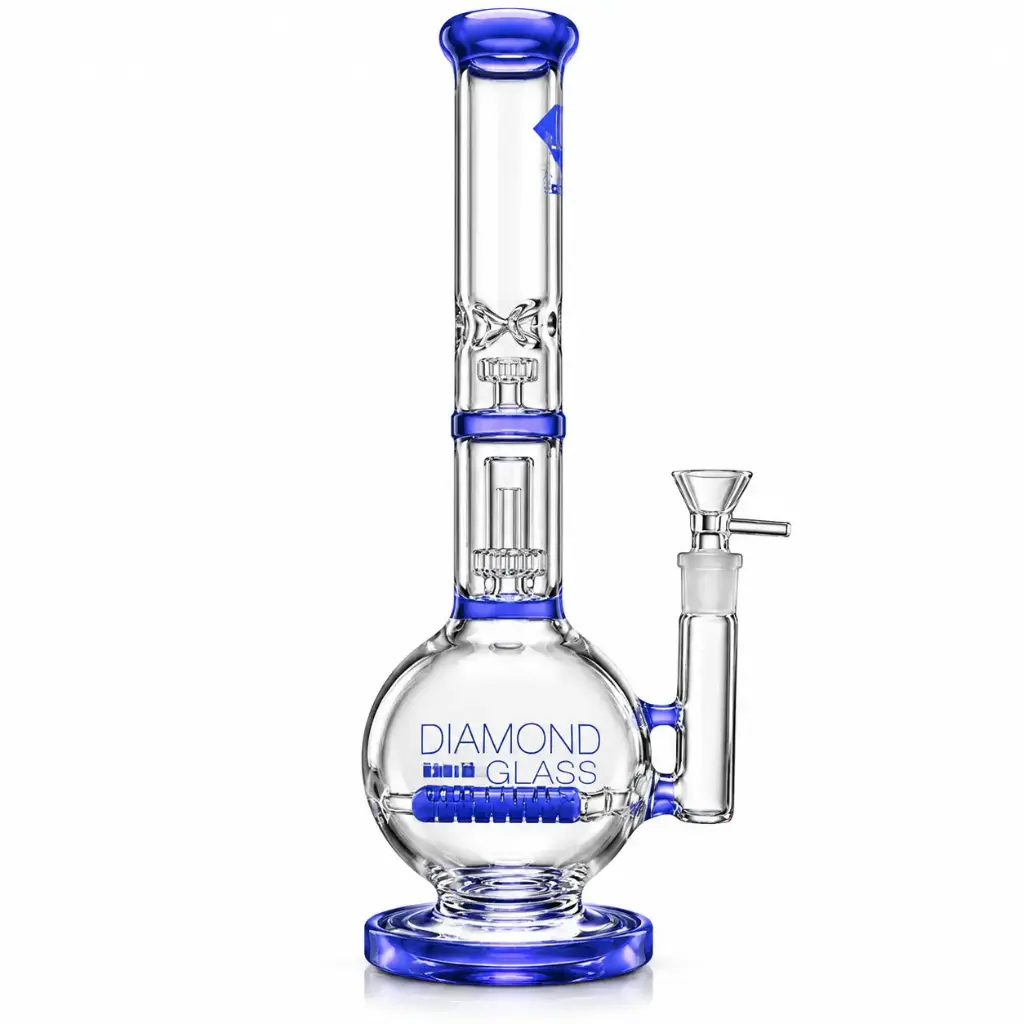 Diamond Glass 16" DOUBLE IN-LINE - DGW1023 Blue