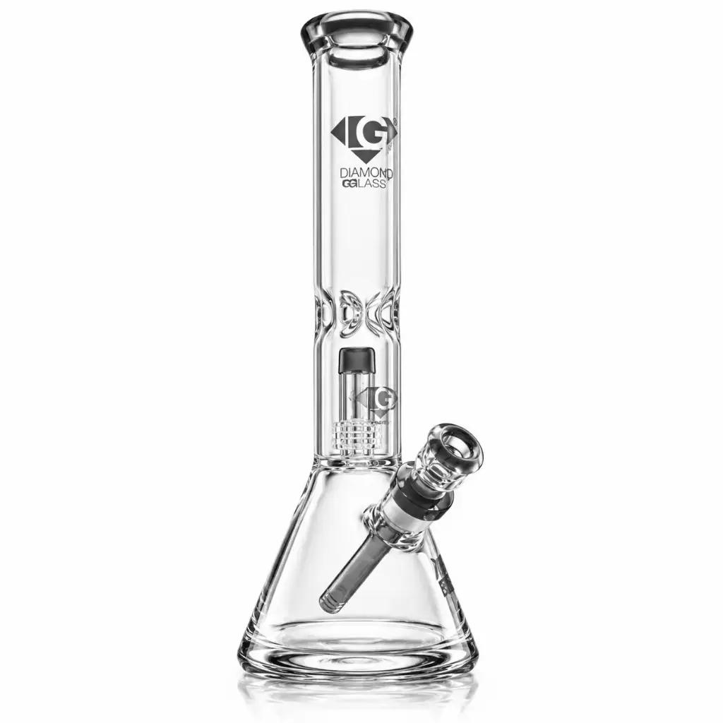 Diamond Glass 16" 7mm SHOWERHEAD PERC - DGW1025 Black