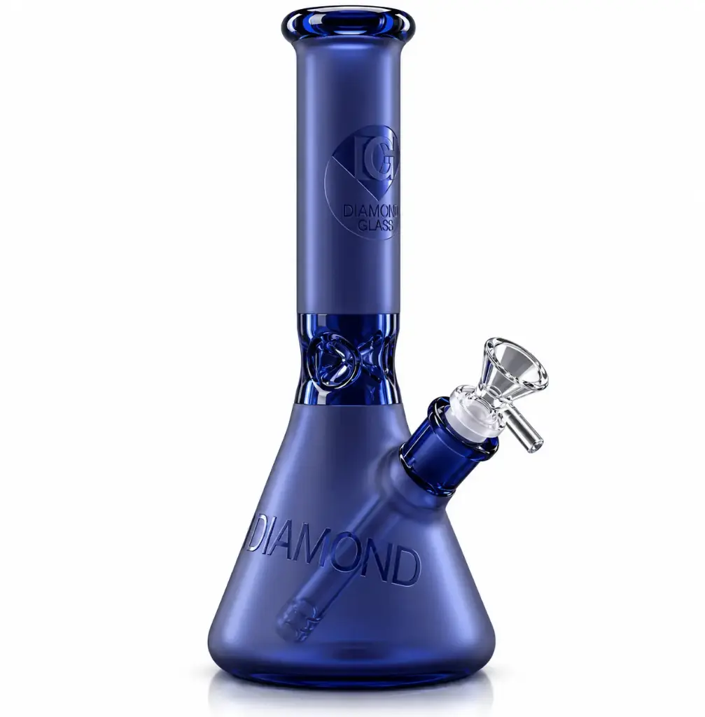 Diamond Glass 10" SANDBLASTED - DGW1076 Blue