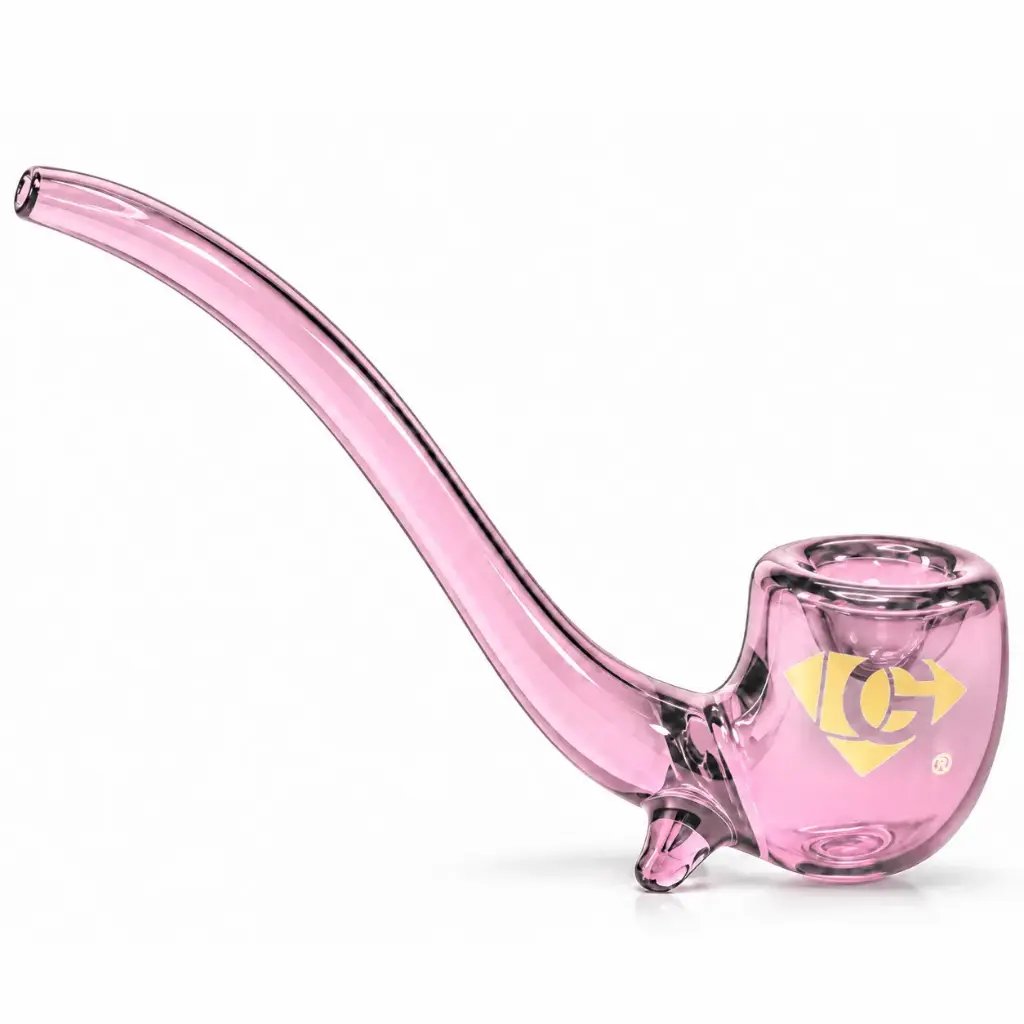 Diamond Glass 5" HANDPIPE - G608 Pink