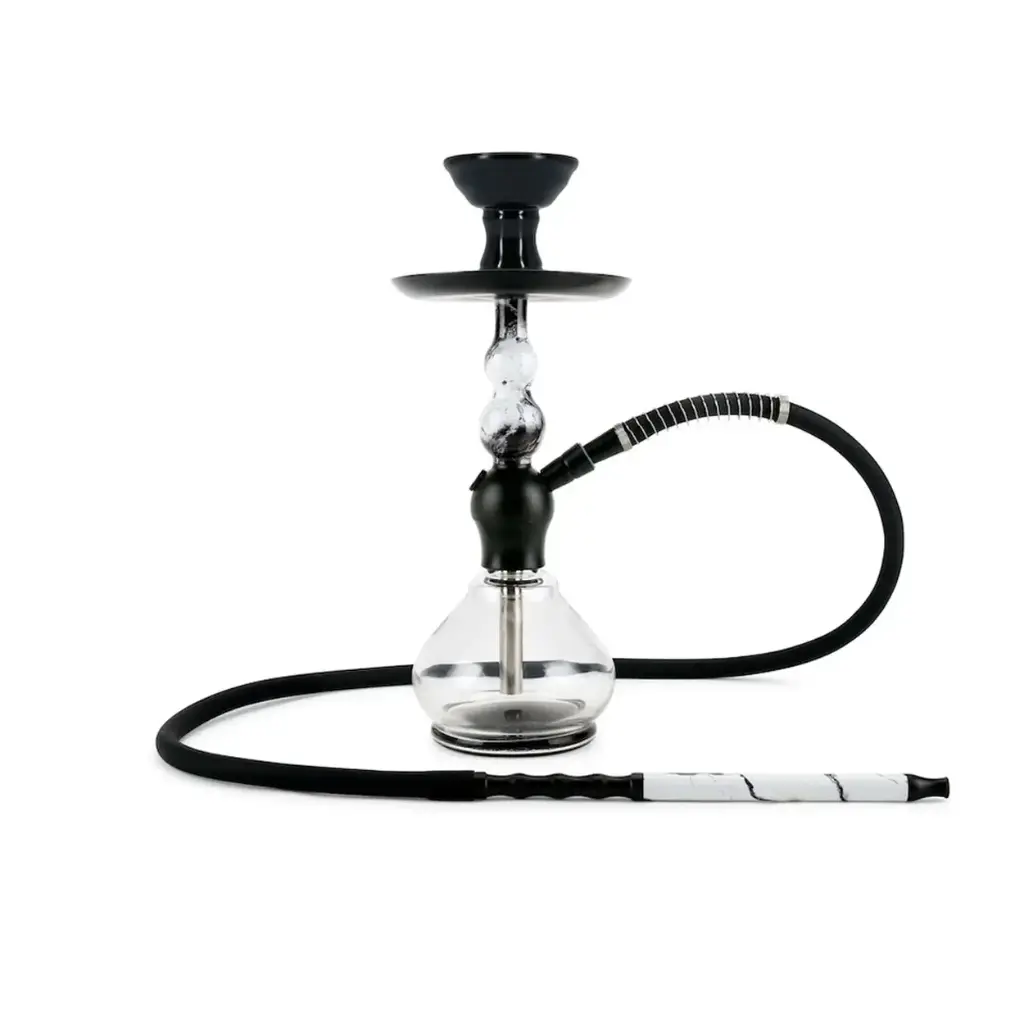 17" Eclipse, White, 1 Hose, B.Y.O. Hookahs Color Box