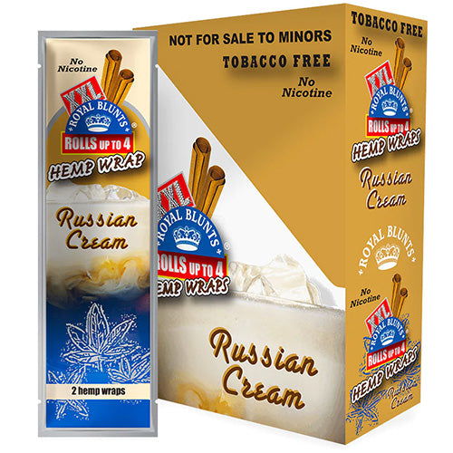 XXL Hemp Wraps Russian Cream 25ct