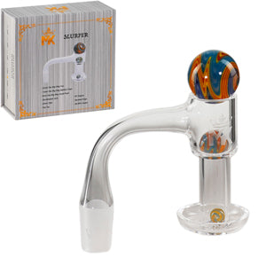 MK Glass Banger Quartz Slurper wich 3 balls