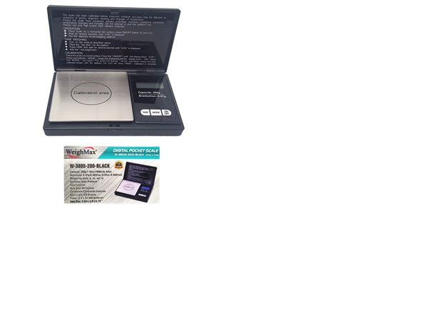WeighMax Scales W-3805-200G Pocket Scale 0.02G