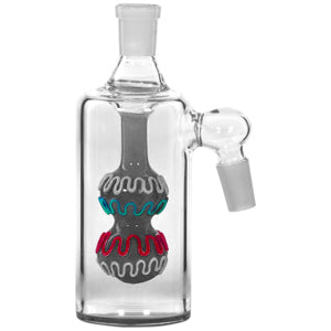 Ash Catcher Double Circle With Double Color Lines 7694 14mm 5" 45 Degree Black