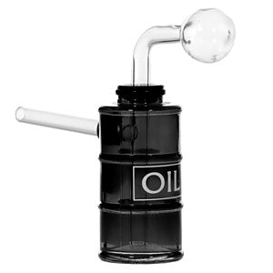 O.B. Water Pipe Oil Barrel 1531a 6.0" Black