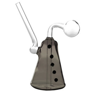 O.B. Water Pipe Bell with Dots 2122a 6.0" Black