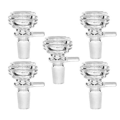 Bowl Heavy Rim with Handle 19mm Clear