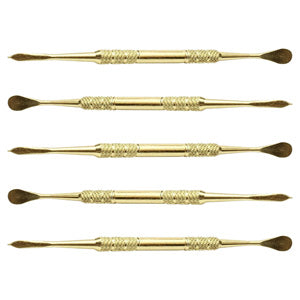 Dabber Flat Head Spoon 4.5" Gold