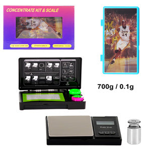 Scales Scale with 3D includes Silicone Mat & 2 Conatiner Dabbing Tool (700g /0.1g) Kobe Briant
