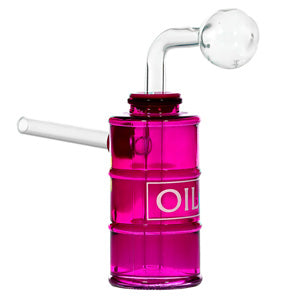 O.B. Water Pipe Oil Barrel 1531a 6.0" Pink
