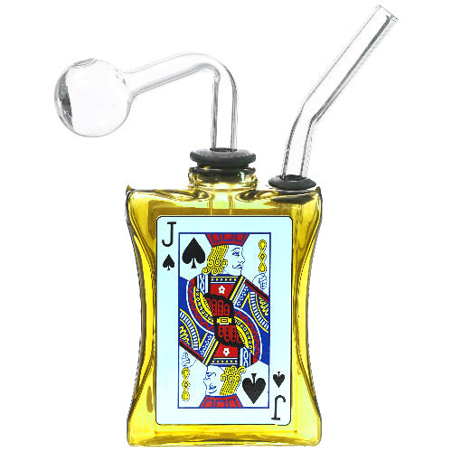 [AM026643] O.B. Water Pipe Jack of Spades 2148a 7.0" Yellow