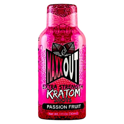 [AM026868] MAXXOUT Extracts & Drinks Kratom Extract Shot 30ml - 330mg MIT Passion Fruit
