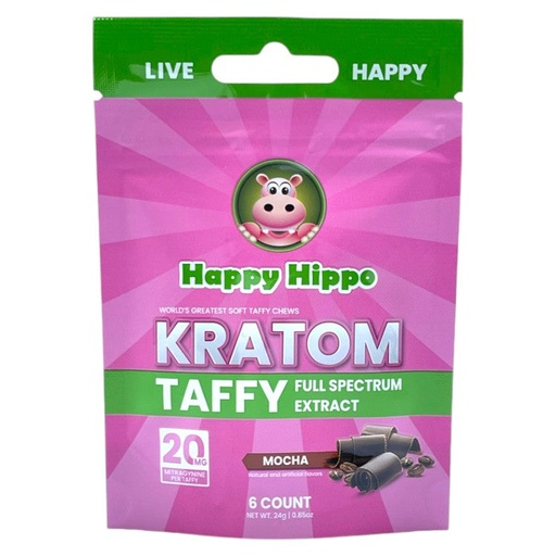 [AM026917] Happy Hipo Gummies & Edible Taffy 20mg MIT Mocha