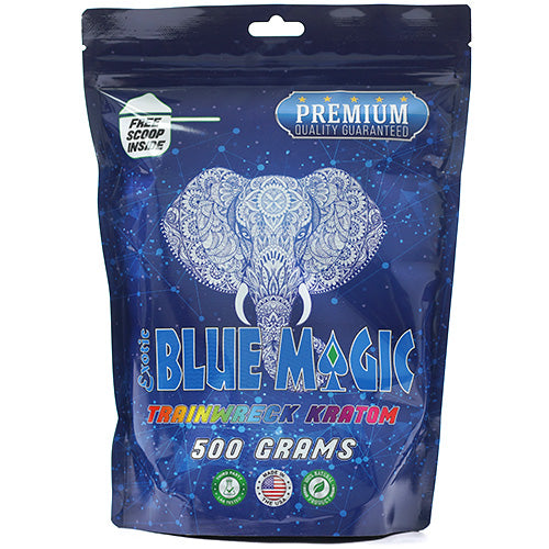 [AM026946] Blue Magic Powders Kratom 500gr Trainwreck