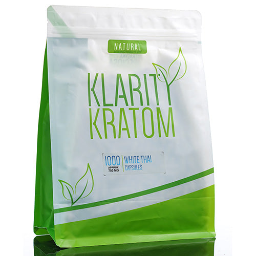 [AM027444] Klarity Kratom Tablets & Caplets Kratom 1000ct White Thai