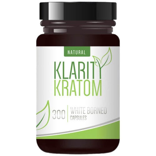 [AM027447] Klarity Kratom Tablets & Caplets Kratom 300ct White Borneo