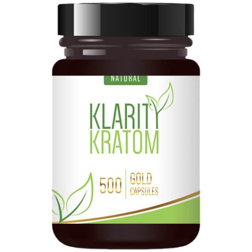 [AM027448] Klarity Kratom Tablets & Caplets Kratom 500ct Gold