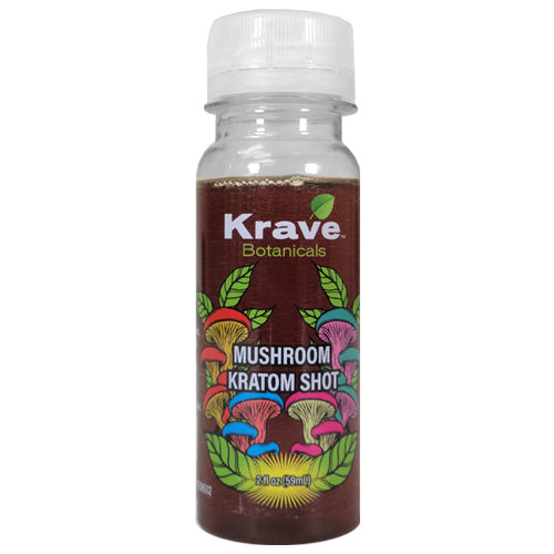 [AM027487] Krave Extracts & Drinks Shot Mushroom + Kratom 60ml